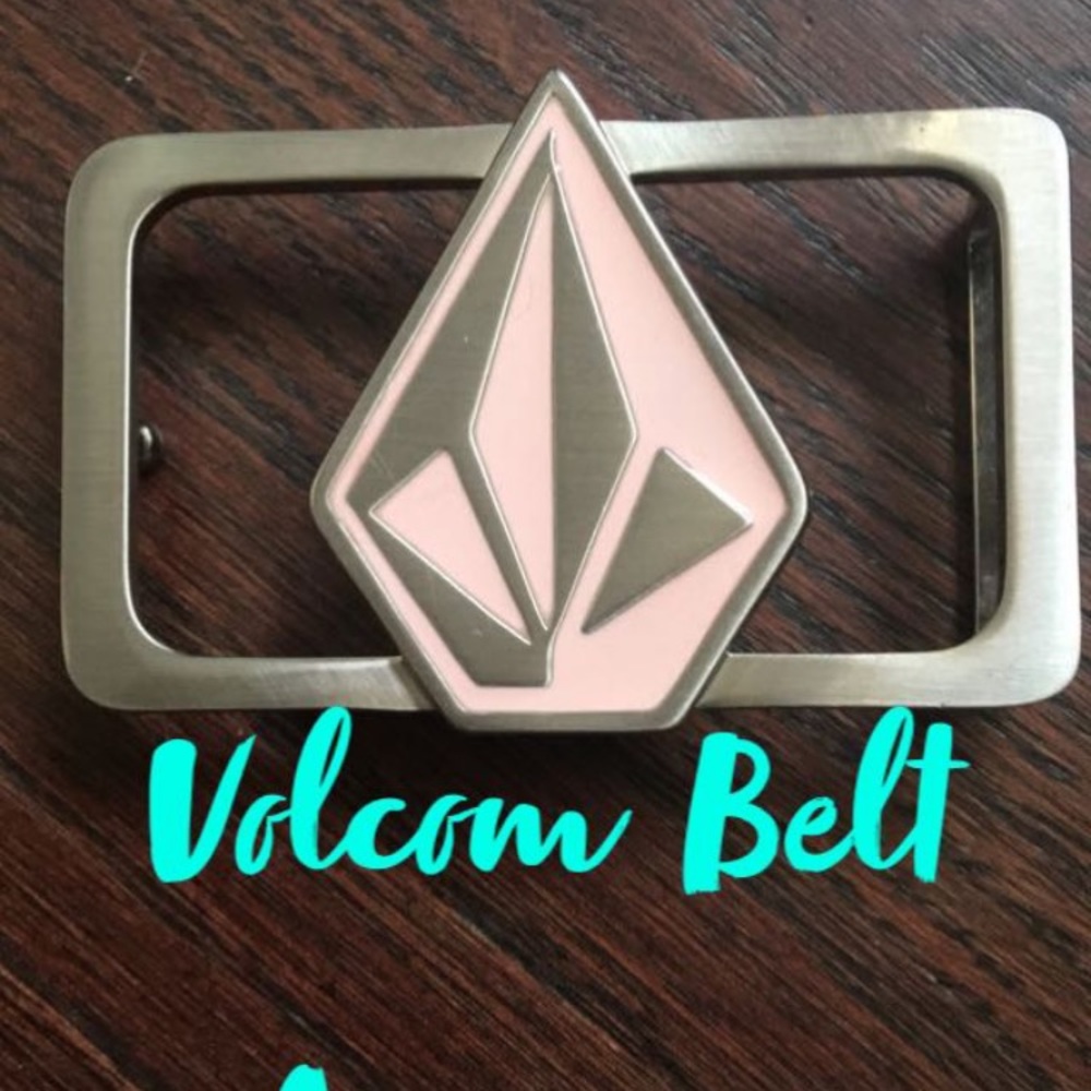 Volcom Metal Pink Belt Buckle